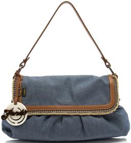 Fendi Vintage Denim Chef Shoulder Bag