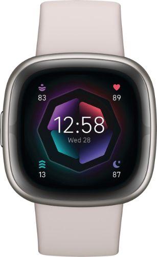 Fitbit Sense 2 Health and Fitness Smartwatch Aluminum 40mm in Platinum in Good condition