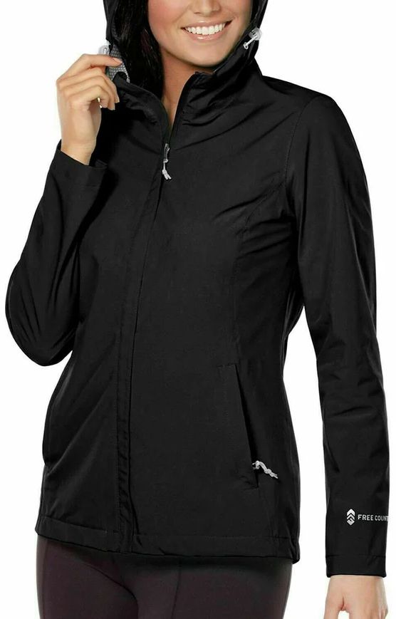 Free Country Women's Waterproof Rain Jacket L