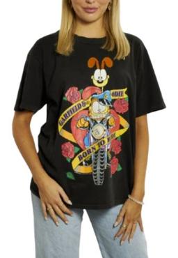 Garfield & Odie Tee M - Black
