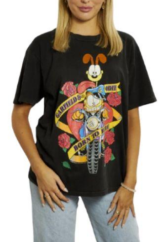 Garfield & Odie Tee M - Black