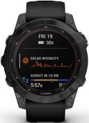 Garmin Fenix 7 Smartwatch Sapphire Solar Edition (Polymer) 47mm in Mineral Blue DLC Titanium