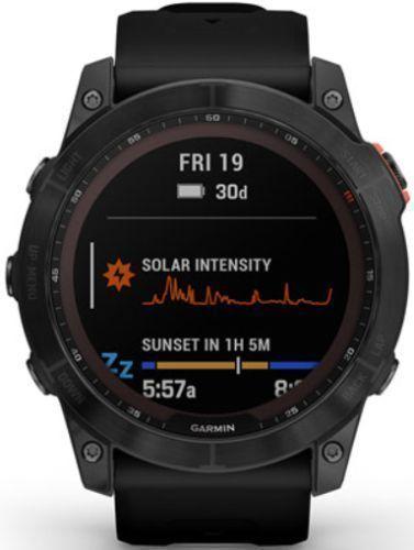 Garmin Fenix 7X Smartwatch Sapphire Solar Edition (Polymer) 51mm in Black DLC Titanium