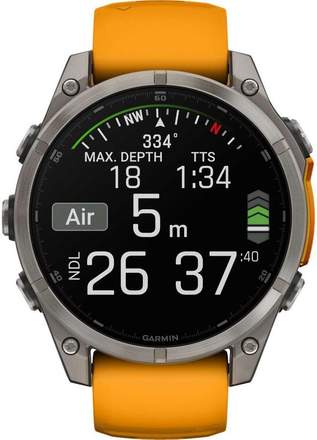 Garmin Fenix 8 Smartwatch AMOLED Edition (Polymer) 51mm in Titanium in Premium condition