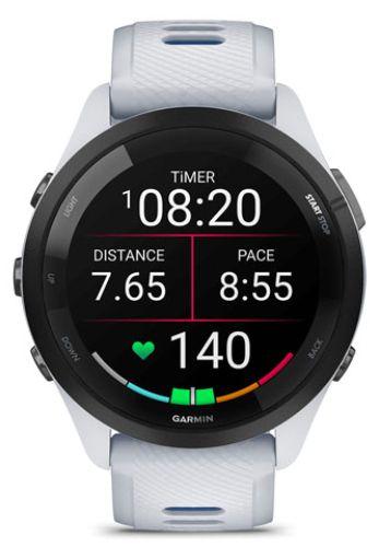 Garmin Forerunner 265 Smartwatch Fiber-reinforced Polymer 46mm in White in Excellent condition