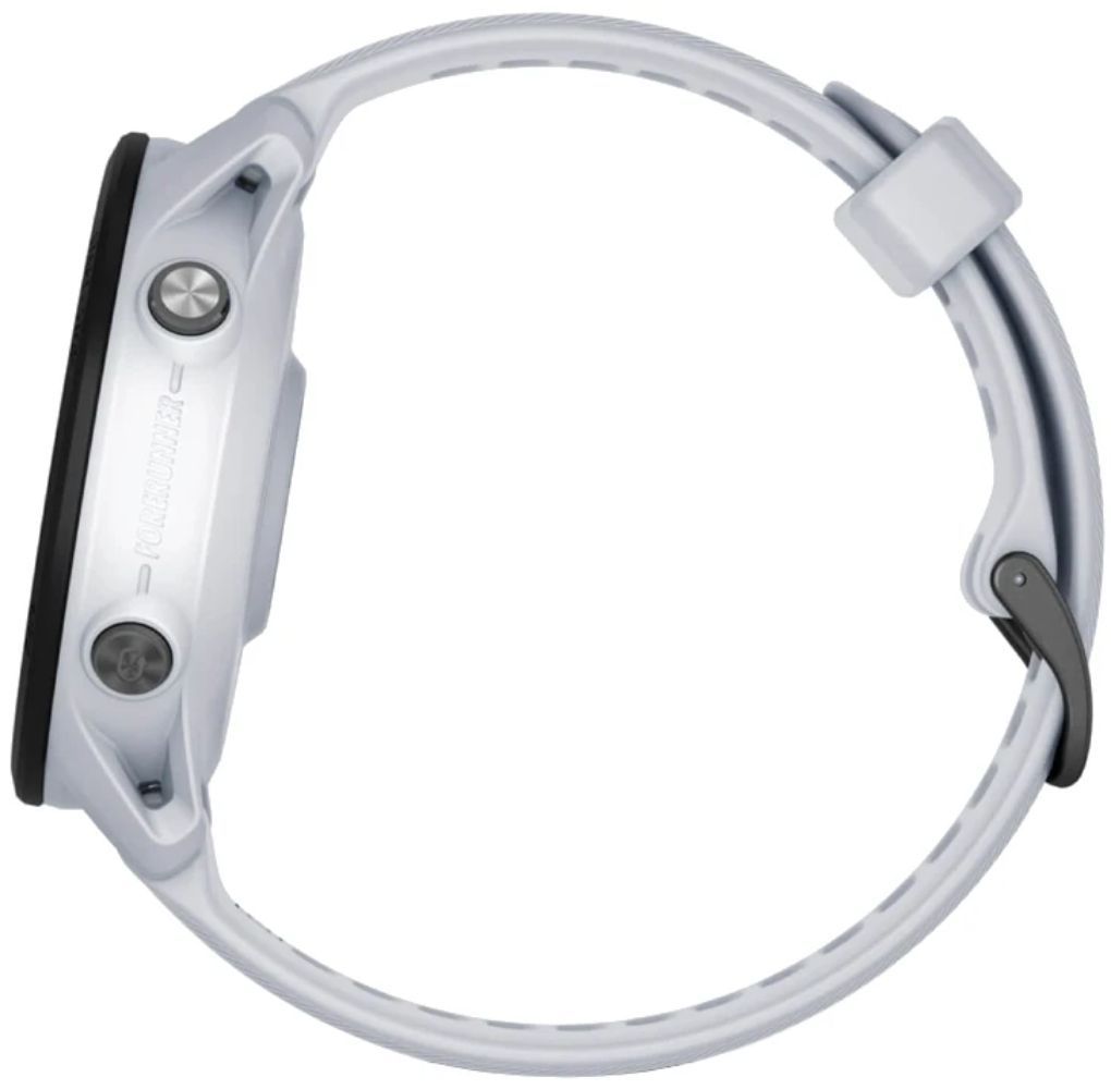 Garmin Forerunner 955 Smartwatch - 33mm - Whitestone Fiber-reinforced Polymer Case with Whitestone Silicone Silicone Strap