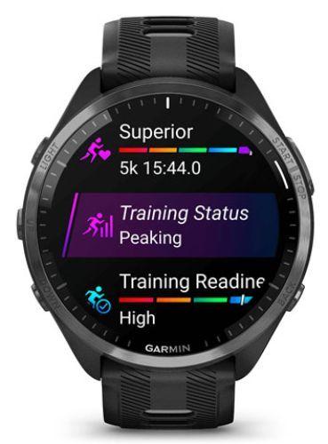 Garmin Forerunner 965 Smartwatch Titanium 35.4mm in Black in Excellent condition