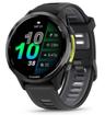 Garmin Forerunner 970 Smartwatch (Bluetooth + LTE) - 32GB - 35.3mm - Black Titanium Case with Black/Translucent Whitestone Silicone Silicone Band - One Size