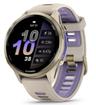 Garmin Forerunner 970 Smartwatch (Bluetooth + LTE) - 32GB - 35.3mm - French Gray Titanium Case with French Gray/Translucent Indigo Silicone Silicone Band - One Size
