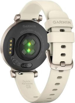 Garmin Lily 2 Smartwatch - 35.4mm - Cream Gold Anodized Aluminum Case with Coconut Silicone Silicone Strap