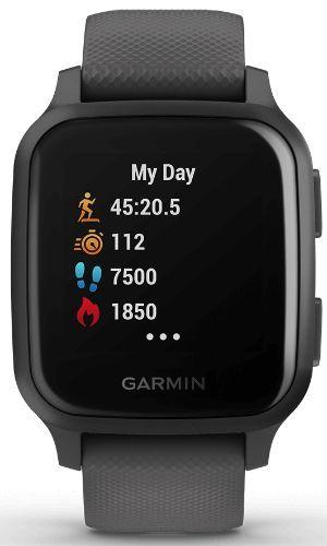 Garmin Venu Sq Smartwatch Fiber-reinforced Polymer 33.1mm in Slate Black