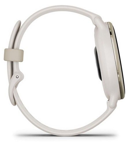 Garmin Vivoactive 5 Smartwatch - 30.4mm - Cream Gold Fibre-reinforced polymer Case with Ivory Silicone Silicone Strap