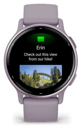 Garmin Vivoactive 5 Smartwatch - 30.4mm - Metallic Orchid Fibre-reinforced polymer Case with Metallic Orchid Silicone Silicone Strap