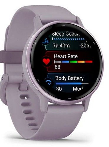 Garmin Vivoactive 5 Smartwatch - 30.4mm - Metallic Orchid Fibre-reinforced polymer Case with Metallic Orchid Silicone Silicone Strap