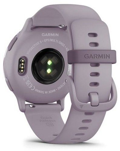 Garmin Vivoactive 5 Smartwatch - 30.4mm - Metallic Orchid Fibre-reinforced polymer Case with Metallic Orchid Silicone Silicone Strap