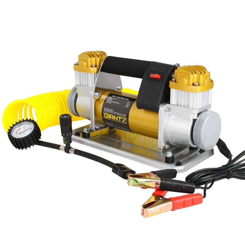 Giantz  12V Portable Air Compressor - Yellow - Brand New