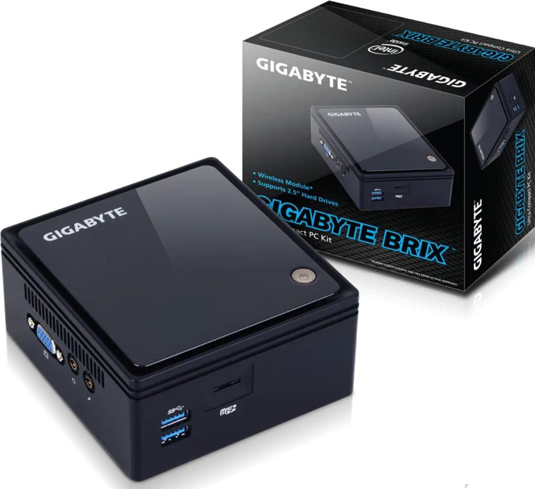 Gigabyte GB-BACE-3000 (Rev. 1.0) Mini PC - Intel Celeron N3000 1.04GHz - 120GB - Black - 4GB RAM
