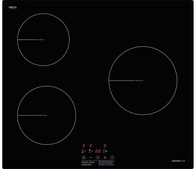 Glem Gas  60cm Power Share Induction Cooktop - Black - Premium