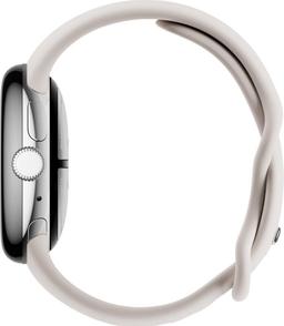 Google Pixel Watch 2 (Bluetooth + LTE) - 32GB - 1.2 inch - Polished Silver Aluminum Case with Porcelain Fluoroelastomer Active Band