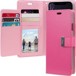 Goosperry Fancy Diary Phone Case for Apple iPhone XR - Hot Pink