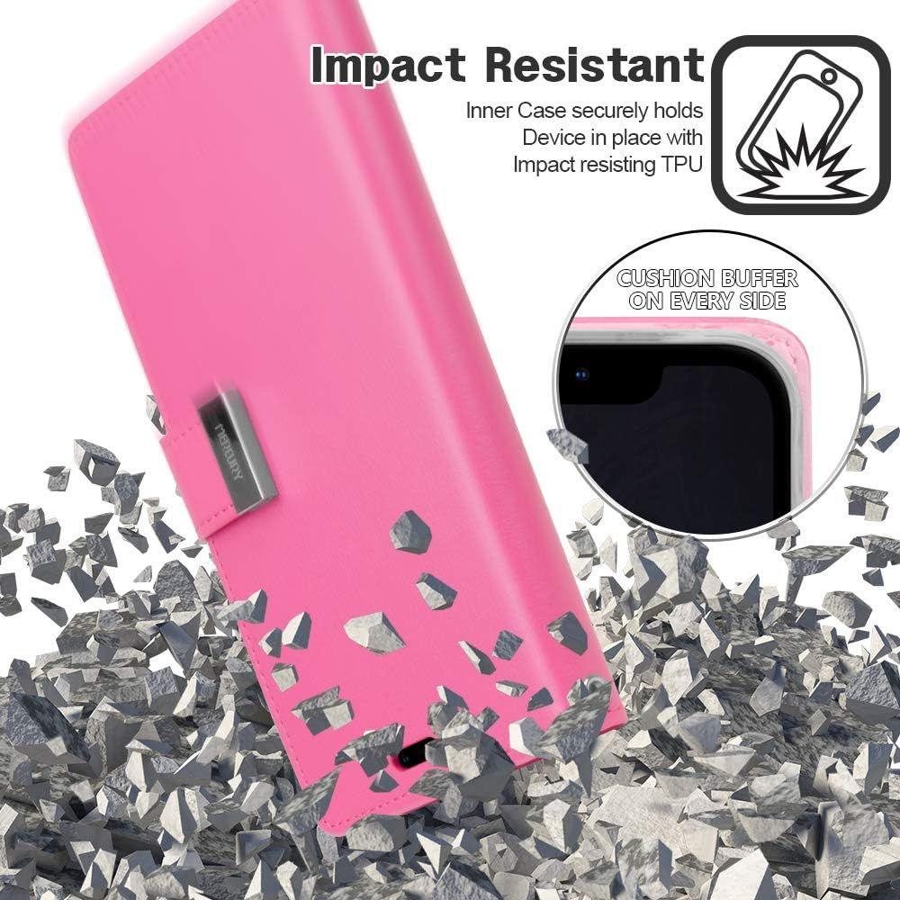 Goosperry Fancy Diary Phone Case for Apple iPhone XR - Hot Pink