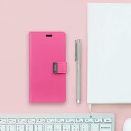 Goosperry Fancy Diary Phone Case for Apple iPhone XR - Hot Pink