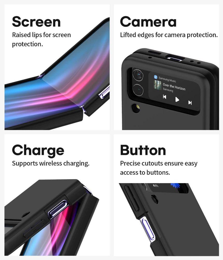 Goospery Fard Phone Case for Samsung Galaxy Z Flip4 - Black