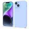 Goospery Silicone Phone Case for iPhone 14 - Linen Blue