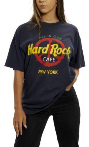 Hard Rock  Cafe 'New York' Tee S - Blue - Excellent