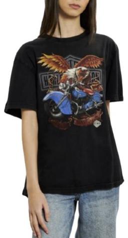 Harley Davidson 'Eagle' Tee S - Black