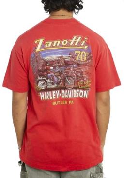 Harley Davidson Tee L - Red