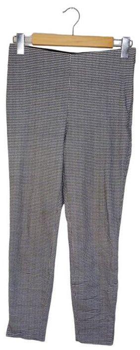 H&M  Check Pants 8 - Black - Excellent
