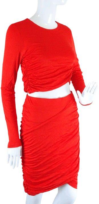 H&M  Classic Skirt And Top 10 - Orange - Excellent