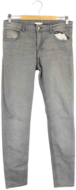H&M  Denim Skinny Jeans 10 - Grey - Excellent