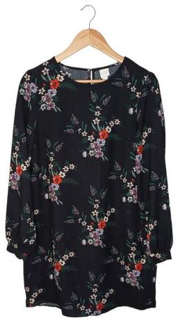 H&M Floral Dress 12 - Black