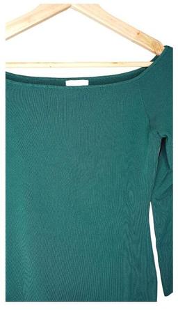 H&M Green Long Sleeve Blouse M - Green