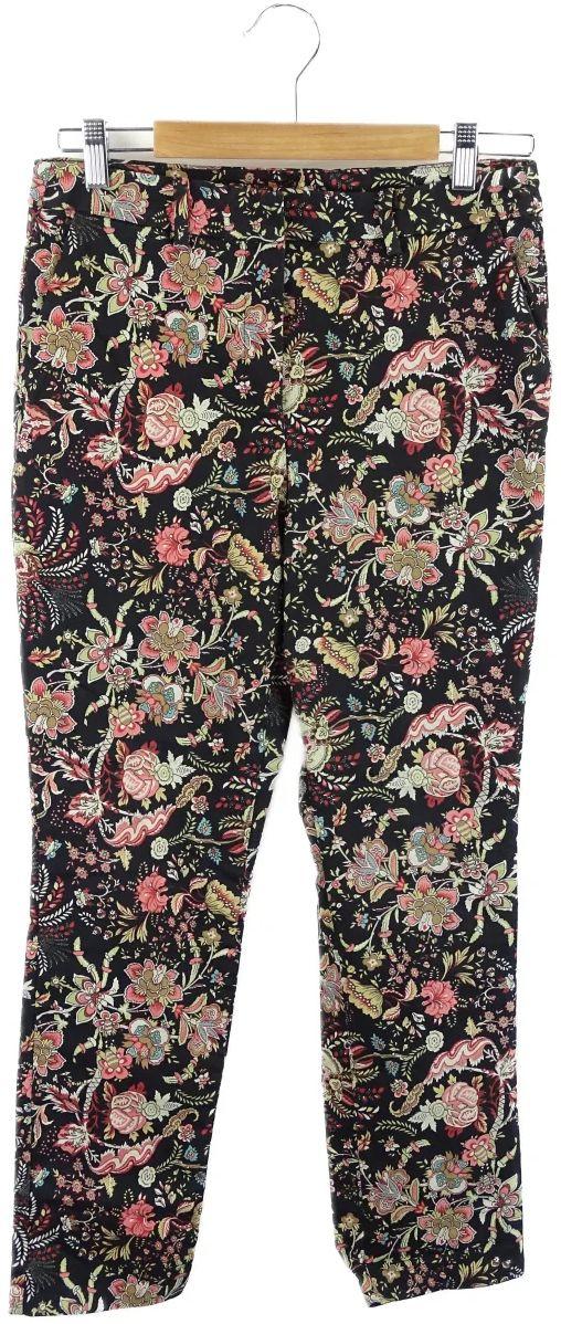 H&M  Patterned Casual Pants 8 - Black - Excellent