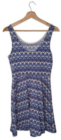 H&M Patterned Mini Dress 8 - Blue