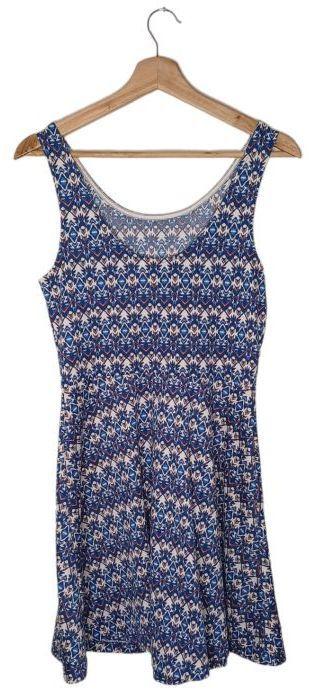 H&M Patterned Mini Dress 8 - Blue