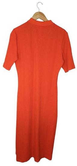H&M Ribbed Maxi Dress L - Orange