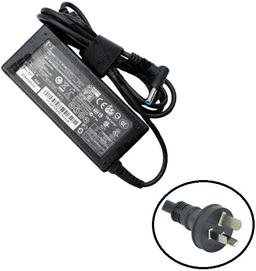HP 65W AC Adapter Charger (Blue Tip) - Black