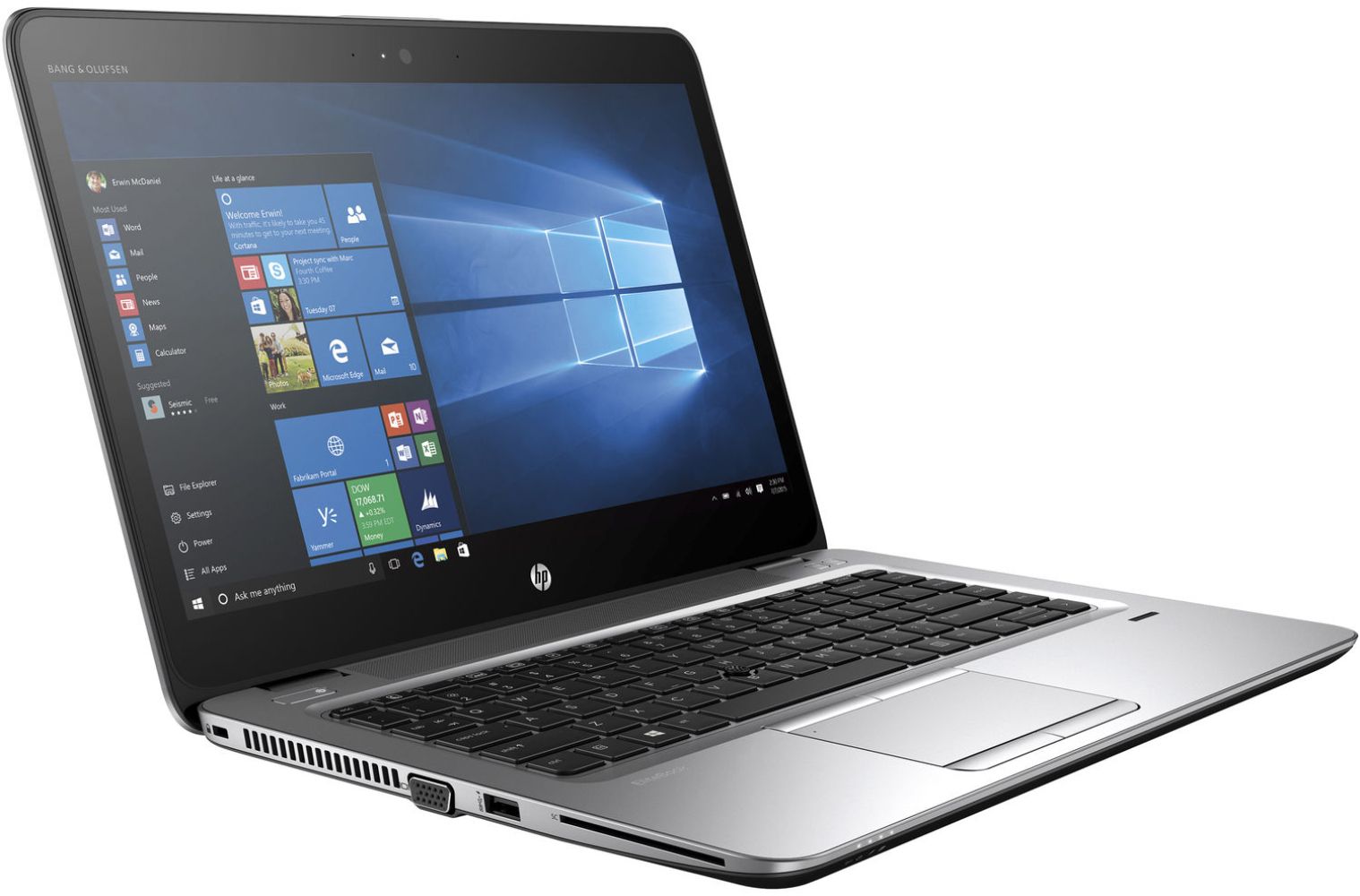 HP EliteBook 840 G3 Notebook PC 14" - Natural Silver - Intel Core i5-6300U 2.4GHz - 8GB RAM - 256GB