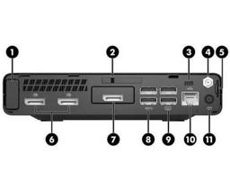 HP EliteDesk 800 G3 Mini PC - Intel Core i5-7500T 2.7GHz - 128GB - Black - 8GB RAM