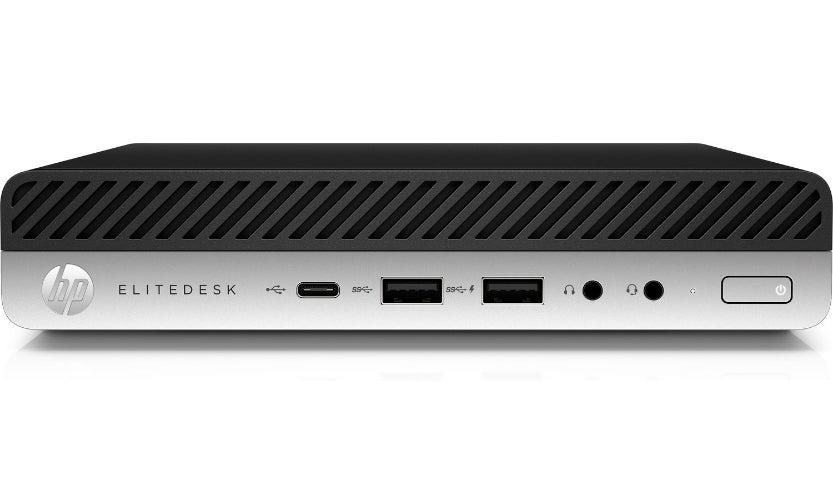HP EliteDesk 800 G4 Mini PC i5-8500T 2.1GHz - 256GB - Black - 8GB RAM