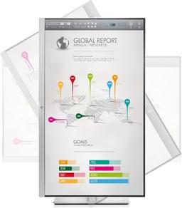 HP EliteDisplay E273Q IPS 2K QHD Monitor 27" - Silver - 27 Inch