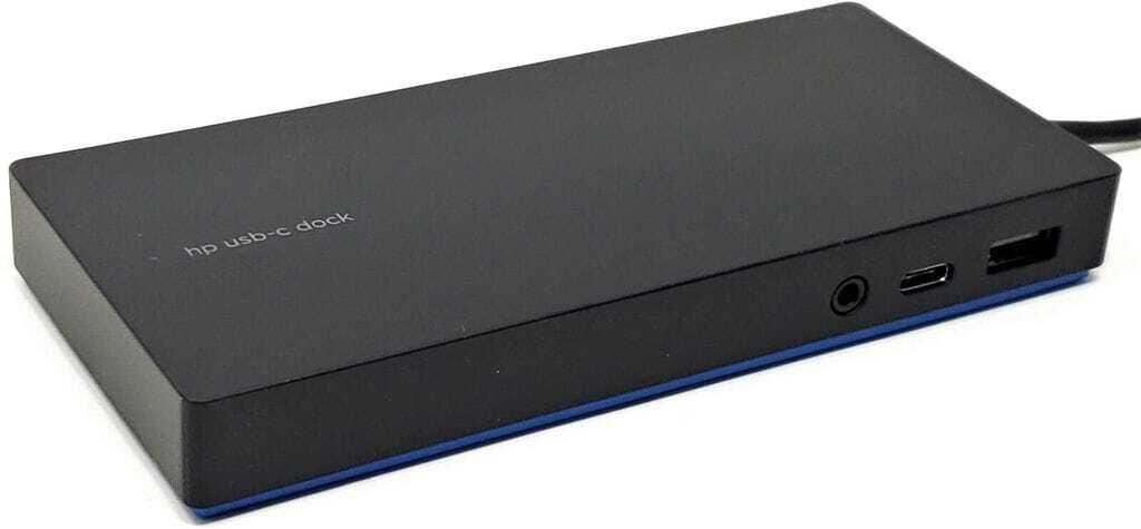 HP  ELITE USB-C TPA-B01 + PSU Docking Station - Black - Good