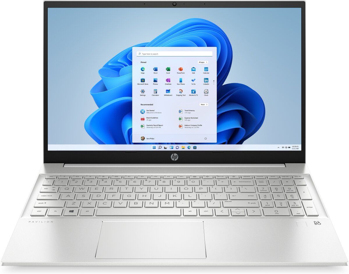 HP Pavilion 15-eh2026AU Laptop 15.6" - Natural Silver - AMD Ryzen 5 5625U 2.3GHz - 16GB RAM - 512GB