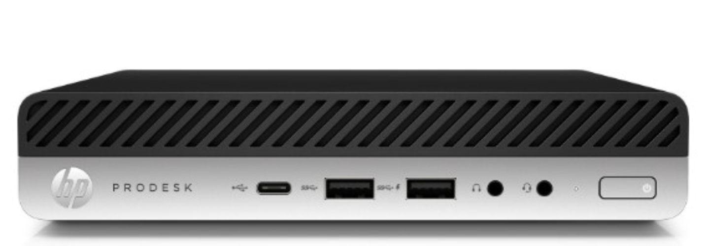HP  ProDesk 600 G4 Desktop Mini Business PC - Intel Core i5-8500T 2.1GHz - 256GB - Black - 16GB RAM - Excellent