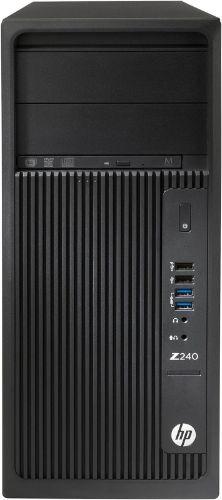 HP  Z240 Workstation Tower Desktop - Intel Xeon E3-1270 v5 3.6GHz - 256GB - Black - 32GB RAM - Good
