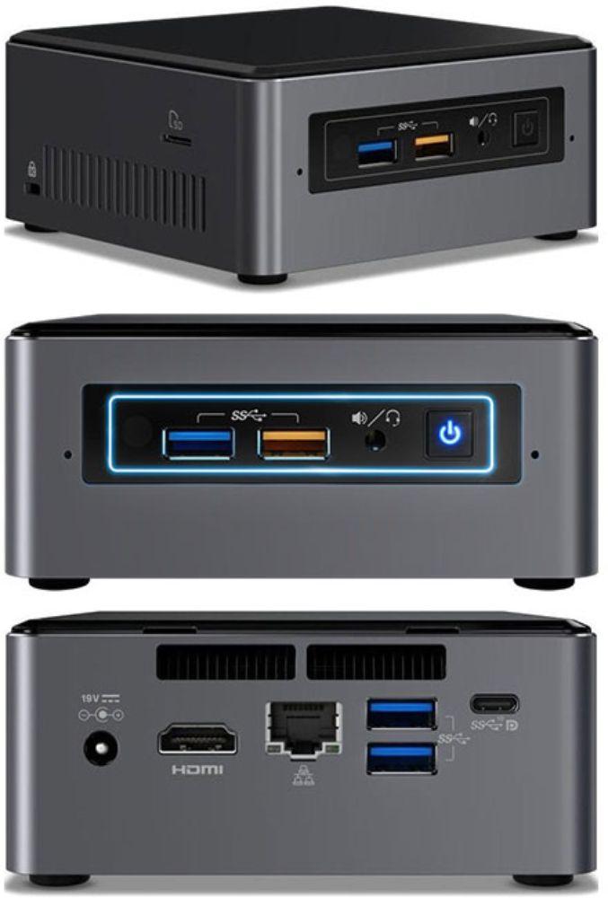 Intel NUC NUC7i3BNK Mini Desktop PC - Intel Core i3-7100U 2.4GHz - 120GB - Black - 4GB RAM